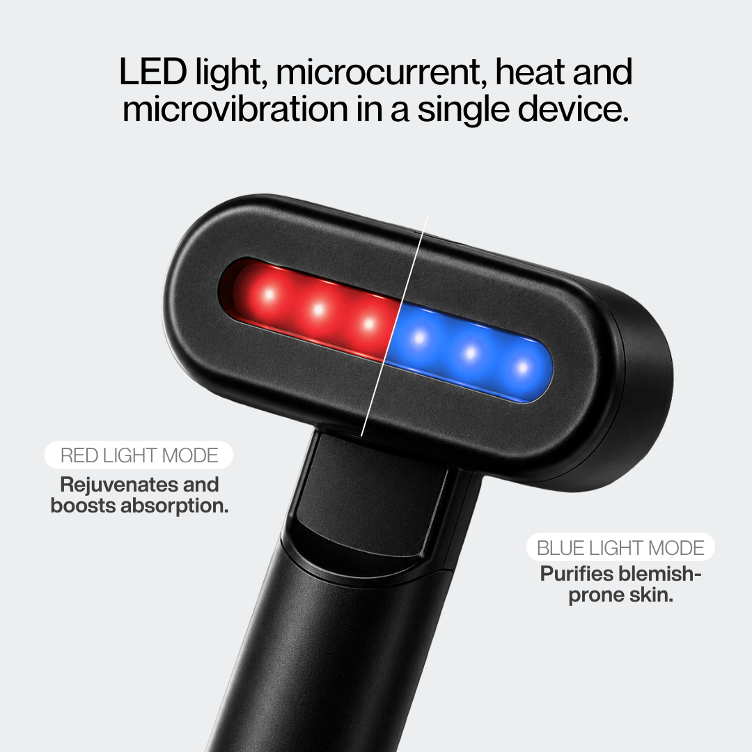 4-in-1 Eye & Face Wand — LED, EMS, Heat & Microvibration