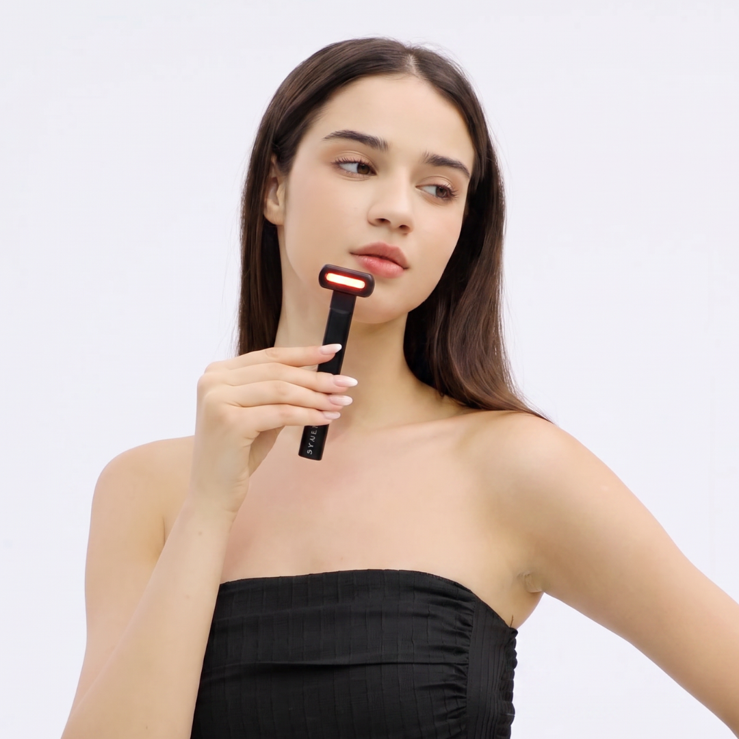 4-in-1 Eye & Face Wand — LED, EMS, Heat & Microvibration