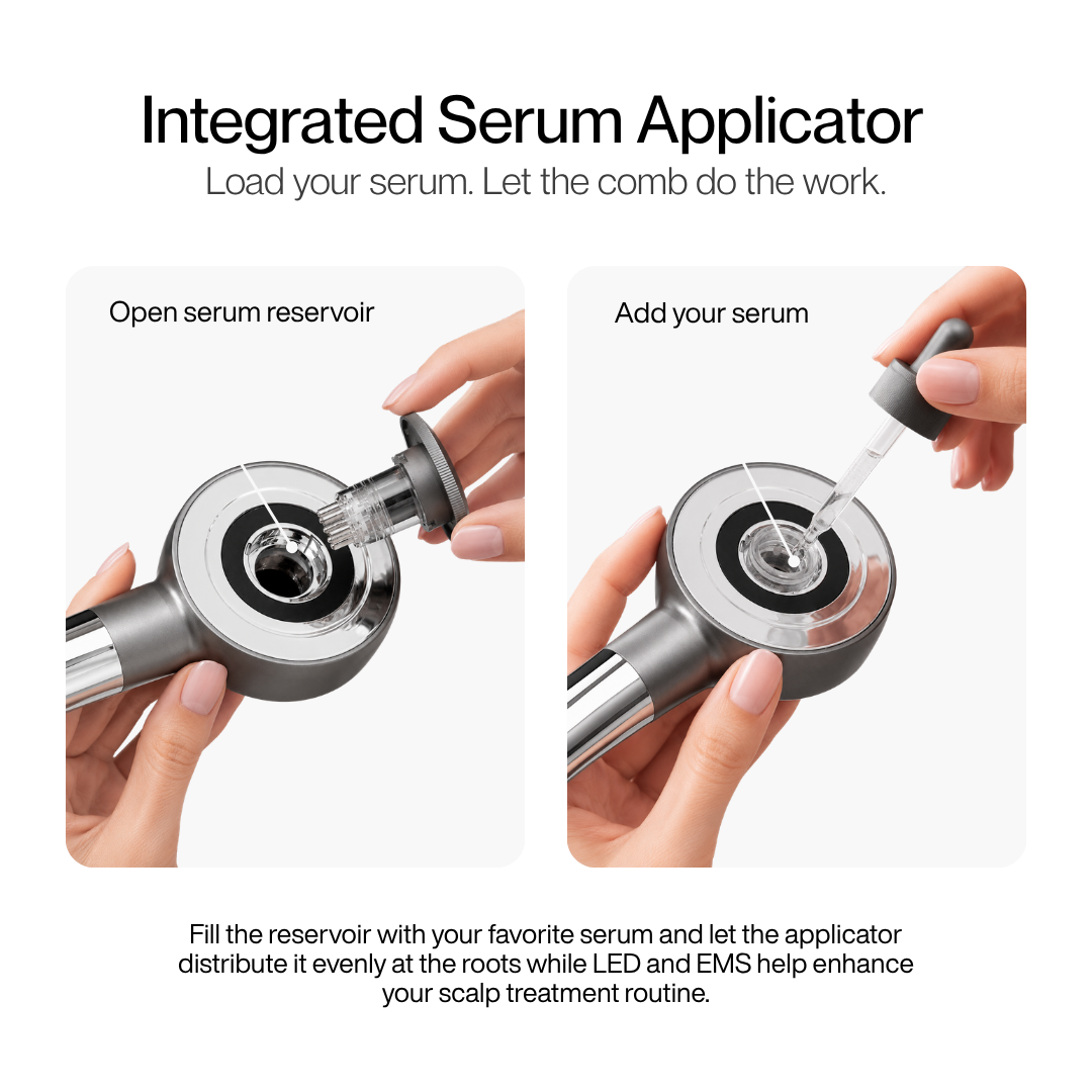 Hair Growth LED Comb — 850nm Infrared + EMS Microcurrent