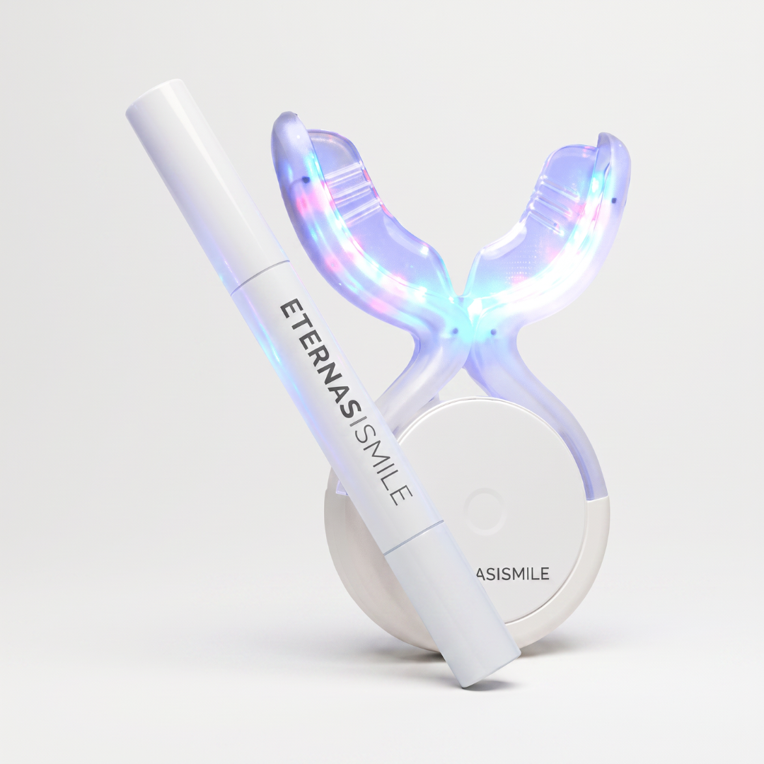 Pro Dual-Light Teeth Whitening Kit — Blue + Red LED