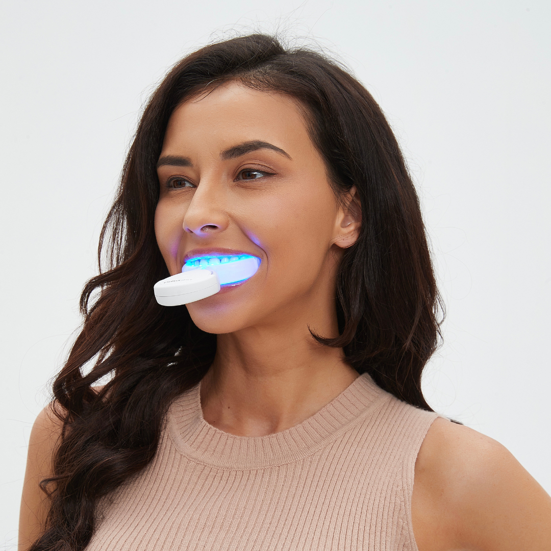 Pro Dual-Light Teeth Whitening Kit — Blue + Red LED