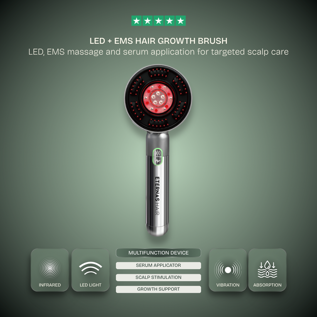 Hair Growth LED Comb — 850nm Infrared + EMS Microcurrent
