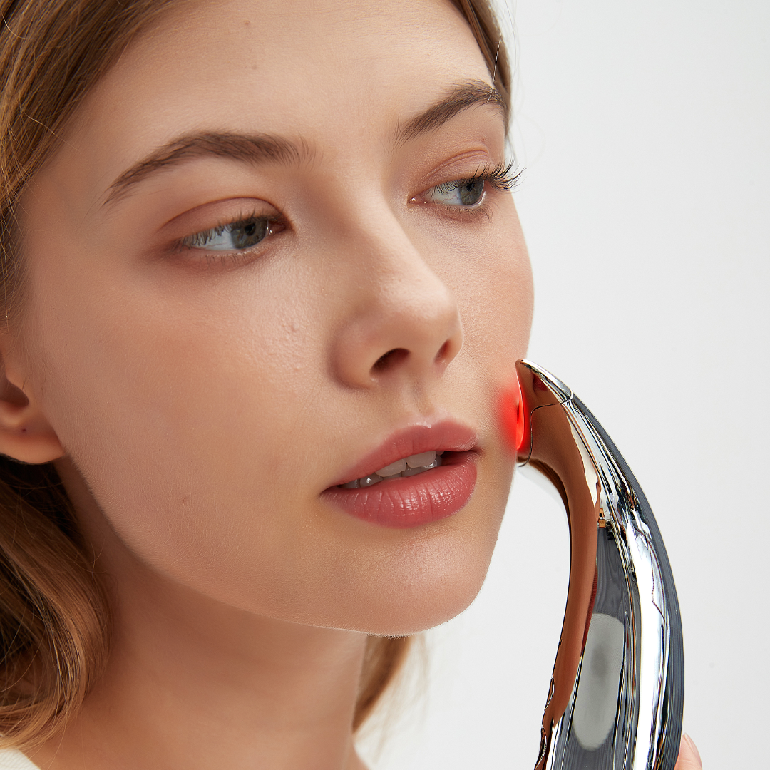 24K Gold RF Lifting Device — Face & Neck Sculptor